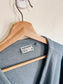 Frank & Oak Slate Blue Sweater Wrap Style Crop Top (Size XS)