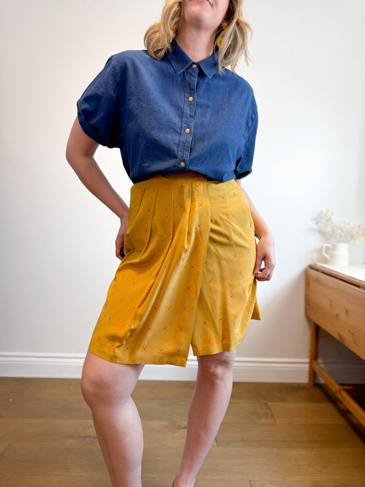 Vintage Silk Skirt (Size S/M)