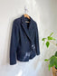 Marissa Webb Designer Wool Tweed Blazer in Navy (Size M)