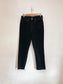 Denim Forum "The Arlo Hi-Rise Straight Jean in Black Eyeliner"(Size 29)