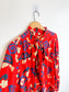 Vintage France Silk Blend Patterned Blouse (Size L/XL)