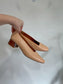 Miista Lond "Taissa Nude Leather Block Heel" (Size 37)