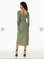 Wilfred "Saturn Longsleeve Midi Dress in Sage Green" (Size L)
