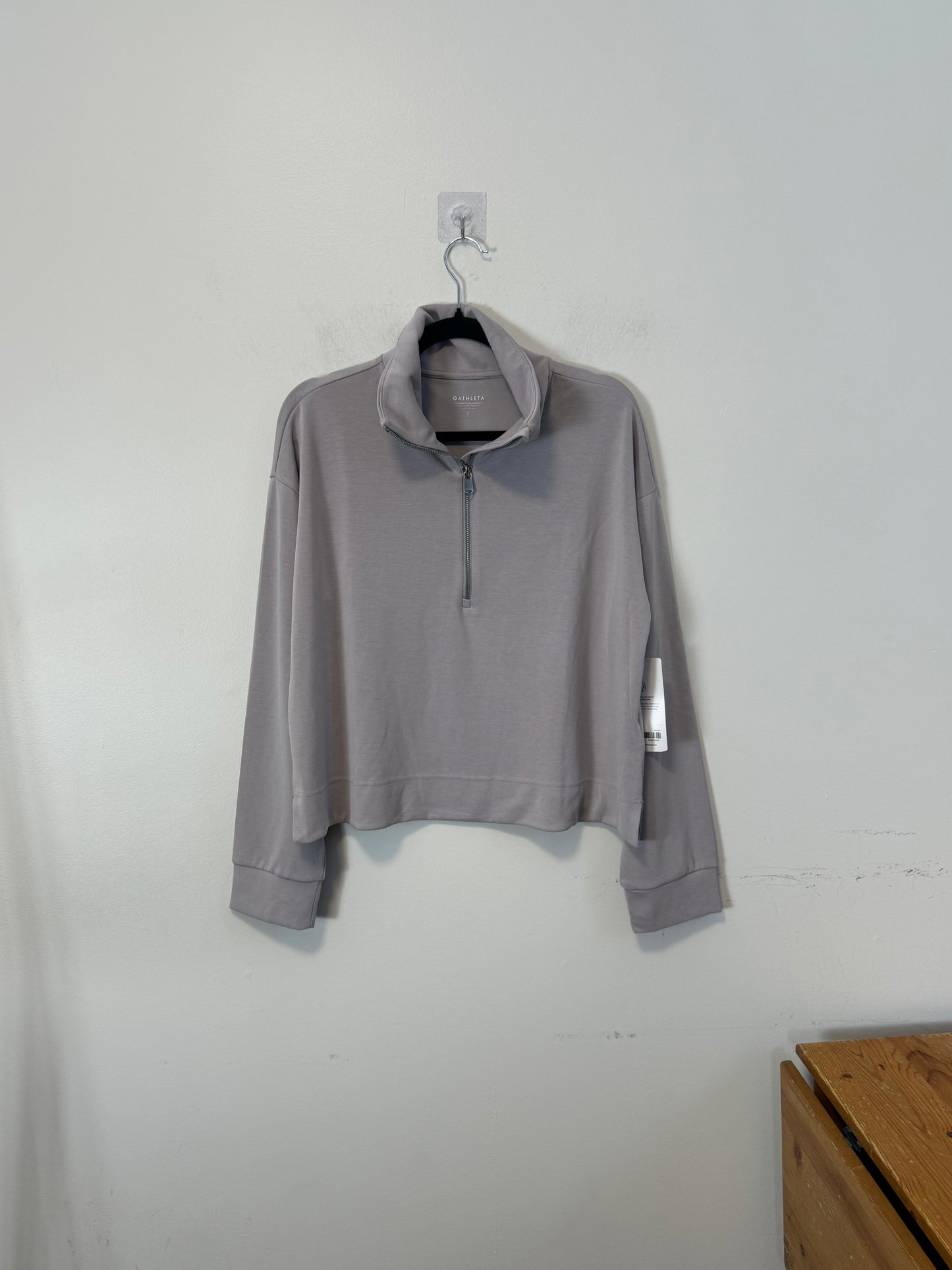 Athleta "Seasoft 1/4 Zip Sweatshirt in Quartz" (Size L)