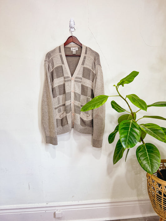 Vintage Patchwork Grandpa Cardigan (Size M/L)