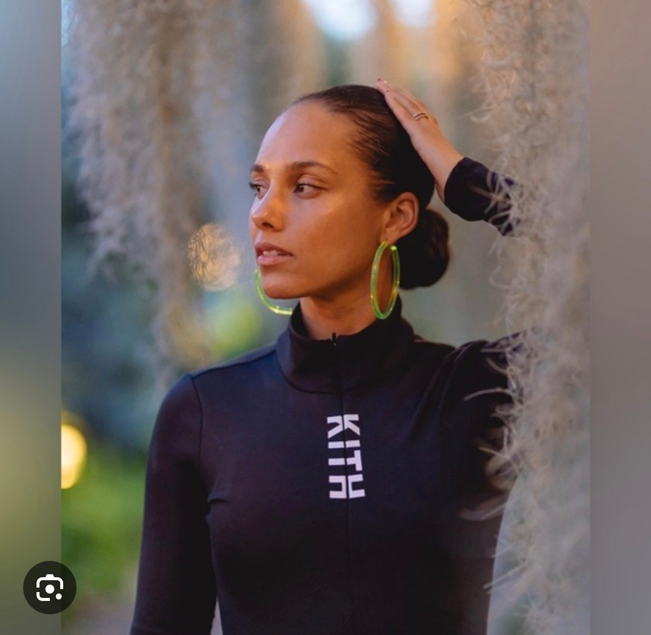 KITH Cora Zip Up Bodysuit in Black (Size S)