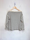 Andersen-Andersen "Boatsman Sweater in Navy/Cream Stripe (Size S/M)