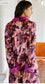 Anthropologie "Luxe Blouse in Purple Floral" (Size M)