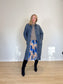 Paul Smith "Pleated Skirt in Blue/Taupe Floral" (Size S)