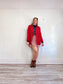 Vintage Red Blazer (Size L)