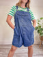 Vintage Short Denim Overalls (Size XXL)