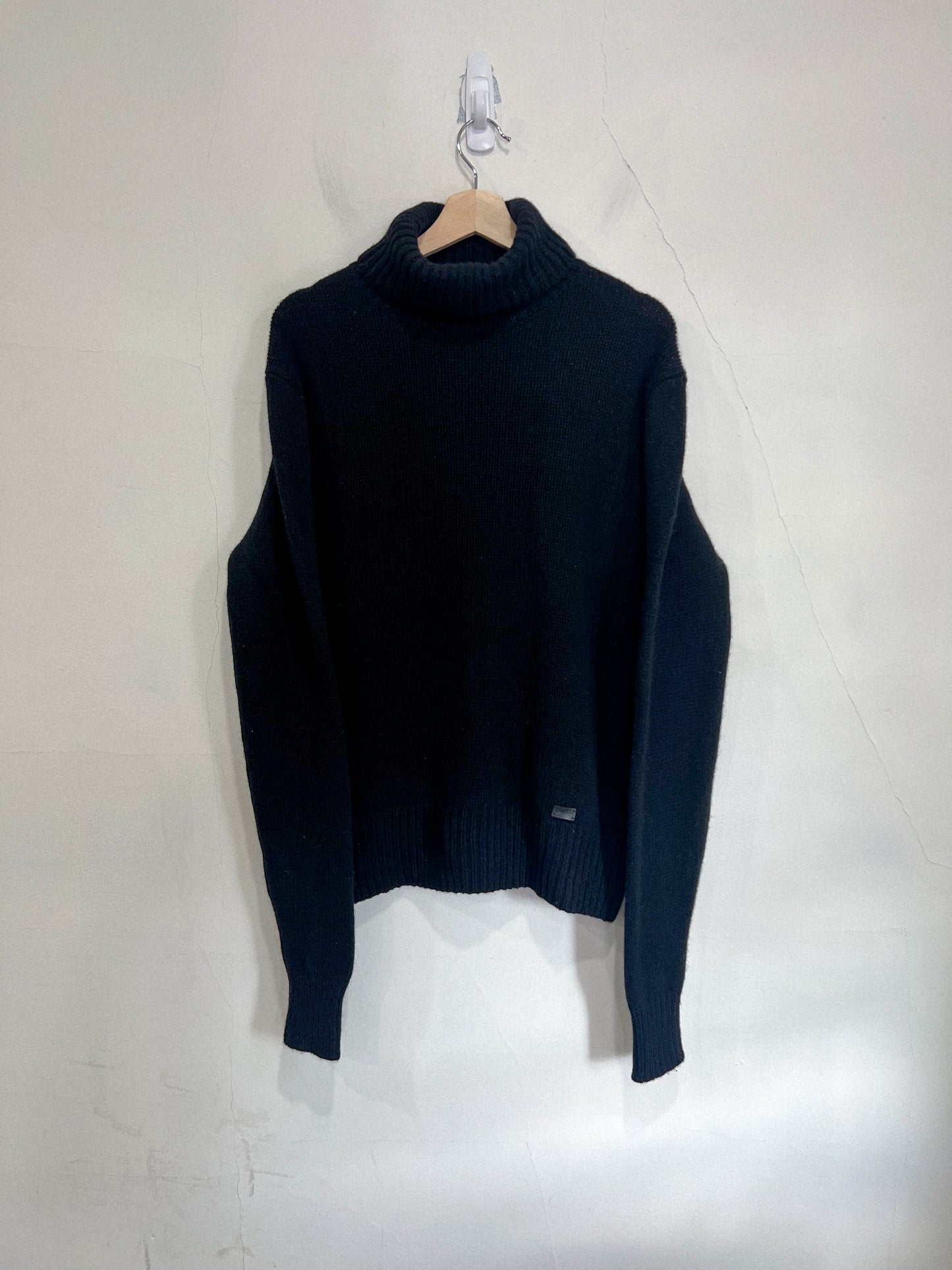 Polo Ralph Lauren Wool & Cashmere Turtleneck Sweater in Black (Size M)