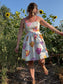 Vintage Molly B. Made in the USA White Tulip Floral Dress (Size S/M)