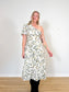Lulus "Truly Tropic Cream Leaf Print One-Shoulder Midi Dress" NWT (Size L)