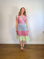 Tanya Taylor "Jazzie Multi-Colour Pastel Wrap Dress" (Size L/XL)