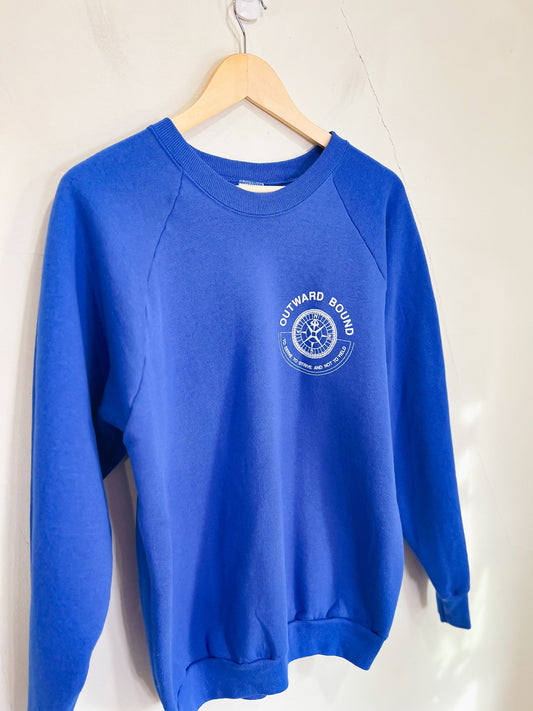 Vintage Outward Bound Crewneck in Blue (Size XL)