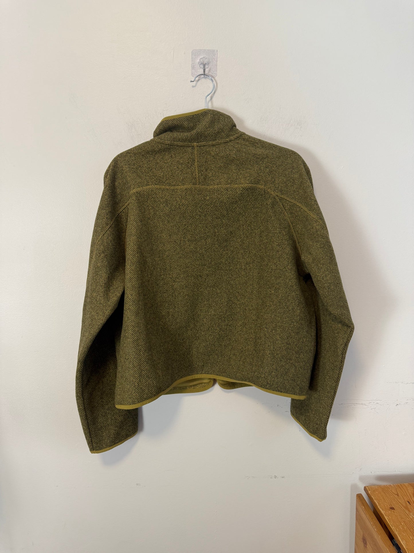 Athleta "Stroll Fleece Full Zip Jacket in Tapestry Gold" (Size L)