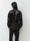 Babaton "Synergy Bomber - UnReal Leather in Black" (Size S)