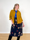 Billabong Cotton Blouse in Mustard (Size S/M)
