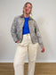 Abercrombie & Fitch "Floral Jacquard Jacket with Corduroy Collar" (Size S/M)