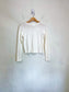 Gillian Stevens Slow Fashion Long Sleeve Tee in Off-White (Size S/M)