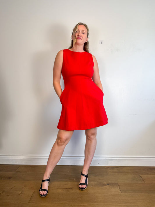 Spanx "Fit & Flare Dress in Red" (Size L)