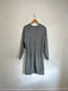 Henrik Vibskov Designer Long Sleeve Grey Mini Dress (Size M)