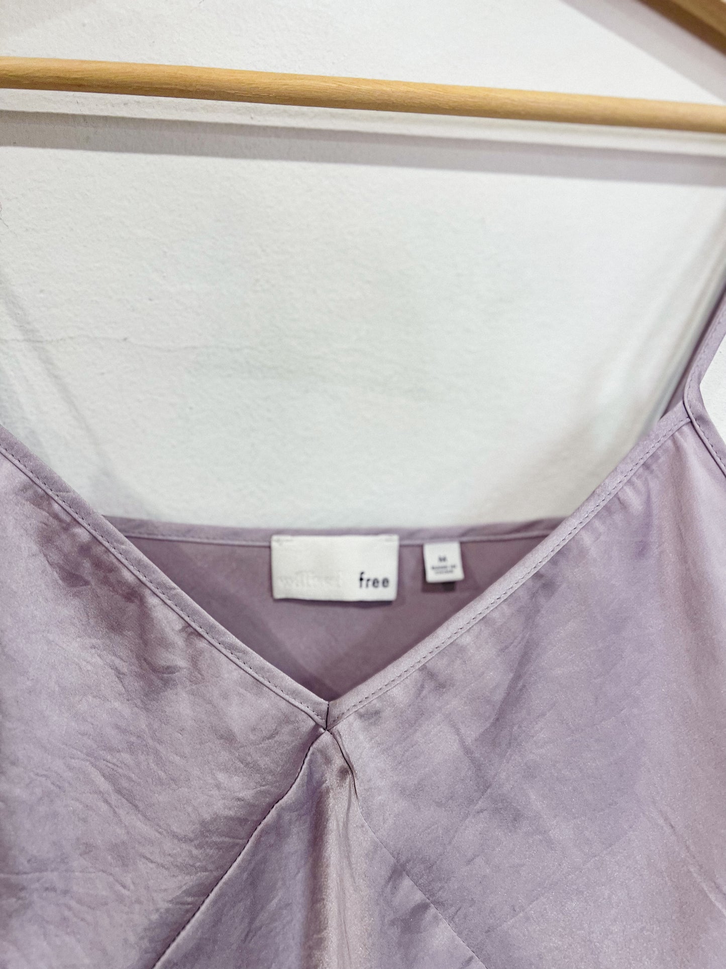 Wilfred Free Satin Camisole in Purple (Size M)