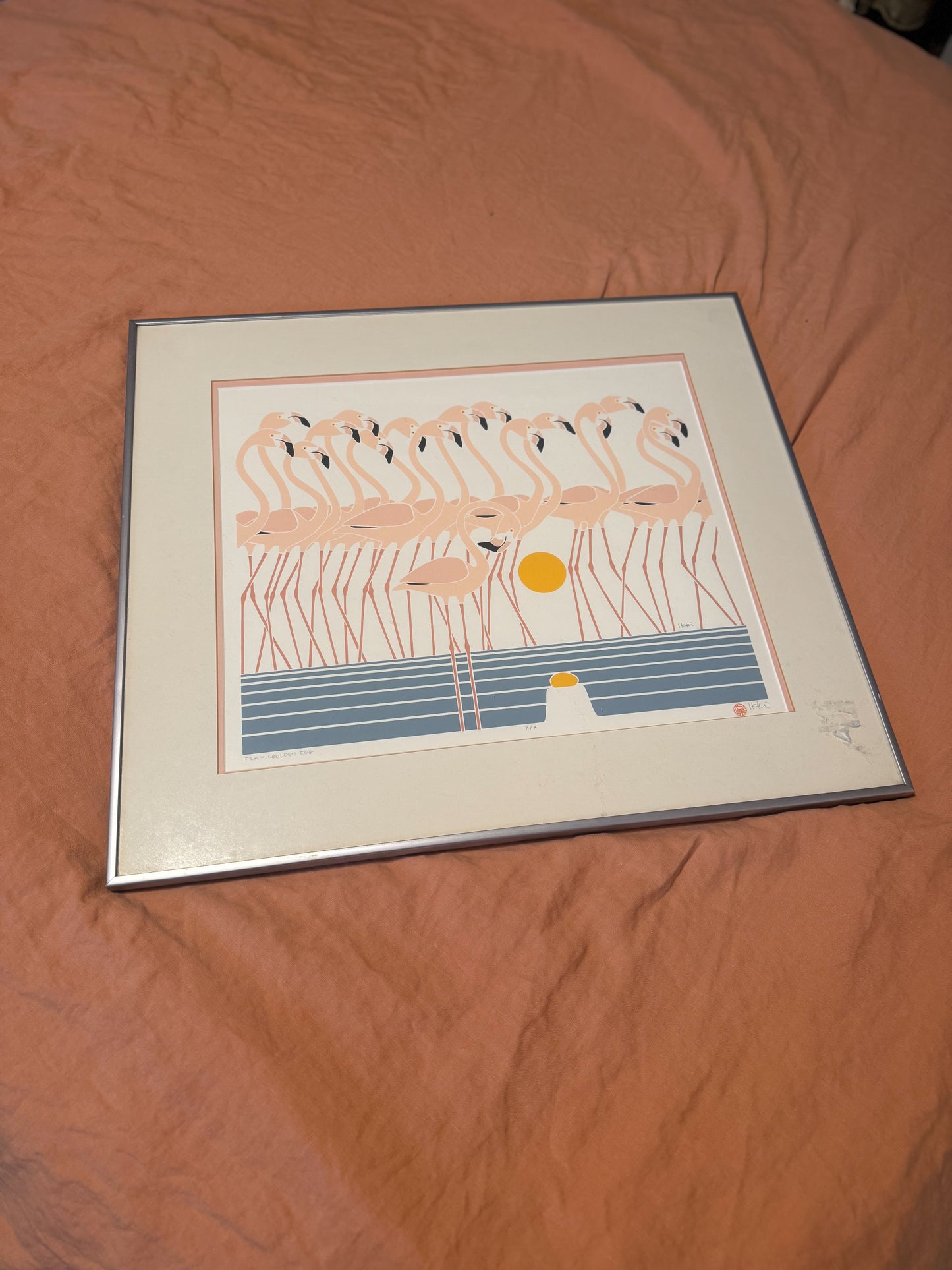FLAMINGOLD Framed & Signed Print by Ikki Matsumoto (PICK UP OR LOCAL DELIVERY ONLY)