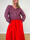 KOTN Sustainable Alpaca & Merino Wool Sweater in Burgundy (Size S/M)