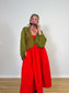 Savannah Morrow The Label "Vea Blouse in Green" (Size S/M)