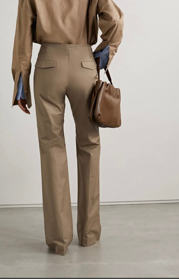 THE ROW Designer "Vasco Cotton Trousers" (Size 8)