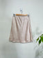 Babaton "New Slip Satin Mini Skirt in Denude" (Size M)