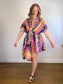 AMUR Sustainable  "Nyla Tie Front Dress" in Mixed Floral Print (Size L/XL)