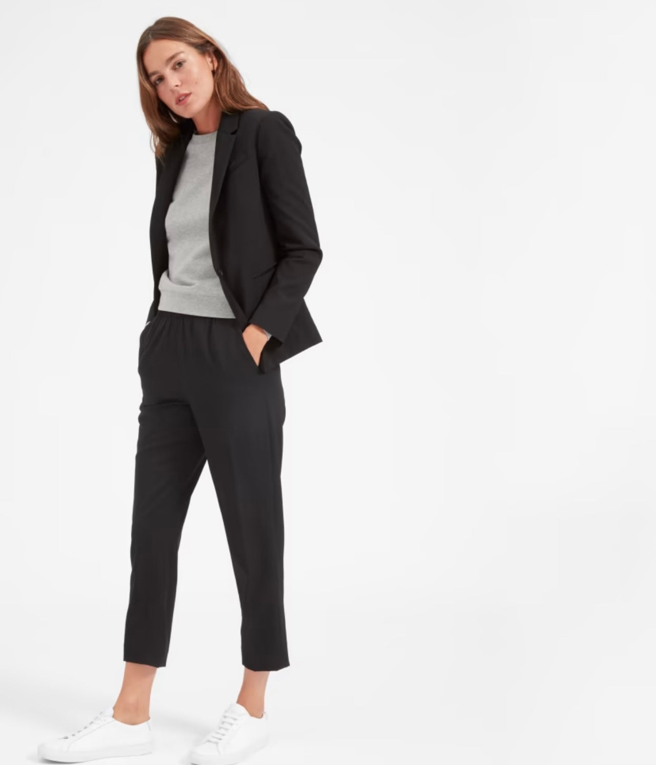 Everlane "The Italian GoWeave Classic Blazer" in Black (Size 4)