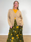 Vintage Cotton Cardigan in Beige (Size XL)