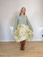 L'ENVERS Sustainable Knitwear "Organic Cotton Cropped Sweater in Mint Green" (Size L)
