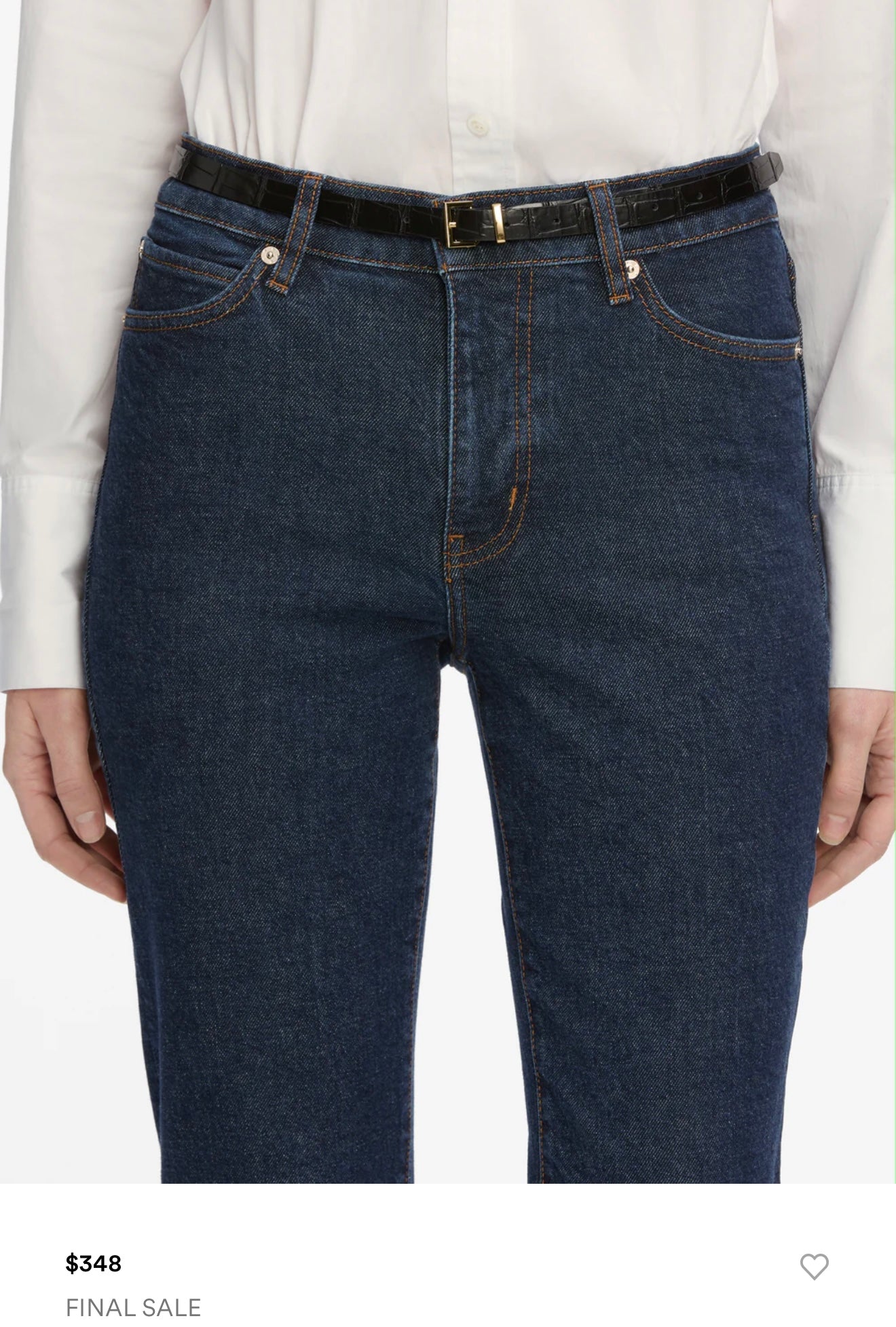 FRAME "The Borrowed Denim Jeans in Dark Wash" (Size 28)