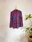 Hurley Plaid Button Down in Blue/Red (Size L)