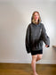 HELMUT LANG Designer Logo Hoodie Sweatshirt in Grey (Size XXL)