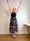 Gudrun Sjoden Floral Cotton Midi Skirt (Size L)