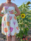Vintage Molly B. Made in the USA White Tulip Floral Dress (Size S/M)