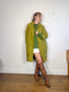 Cawley Studio Designer Canvas Trench Coat in Green (Size S-L)