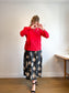 Gudrun Sjoden Floral Cotton Midi Skirt (Size L)