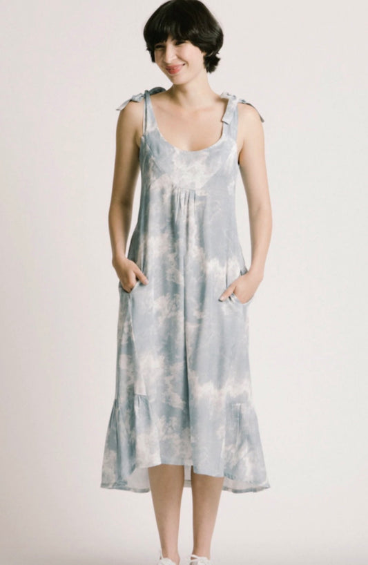 Allison Wonderland Sustainable "Cloud Print Dress" (Size S)