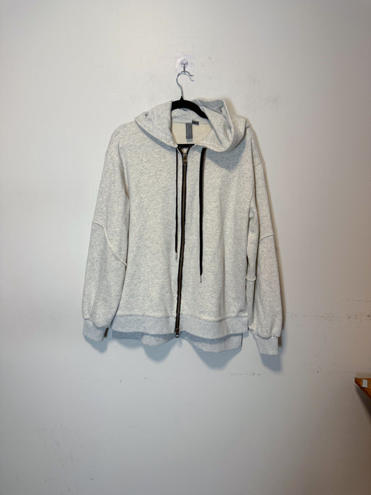 Sweaty Betty Zip Up Hoodie in Heather Grey (Size S/M)