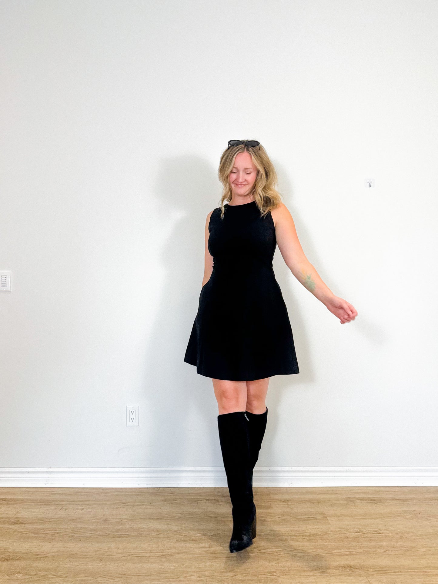 Spanx "Fit & Flare Dress in Black" (Size L)