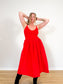 Torn by Ronny Kobo "Monica Dress in Red" (Size S/M)