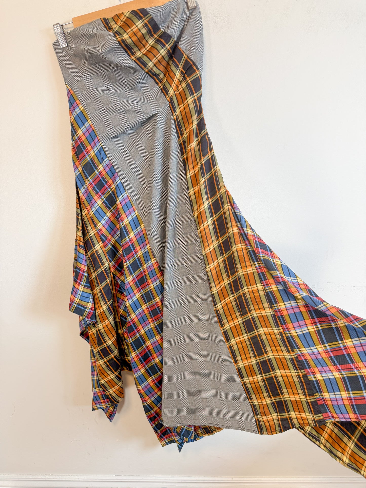 Anthropologie "Maeve Strapless Asymmetrical Midi Dress in Mixed Print" NWT (Size S)