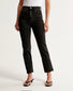 Abercrombie & Fitch "The Ankle Straight Ultra High Rise Jeans" in Black Denim (Size 27)